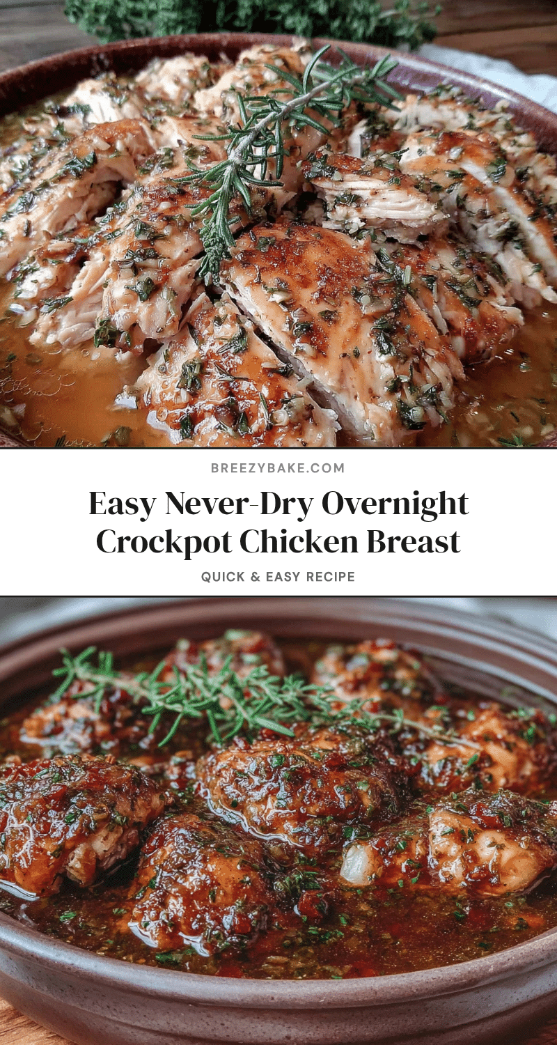 overnight crockpot chicken breast recipe