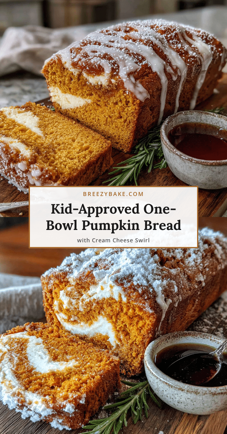 pumpkin bread with cream cheese swirl recipe