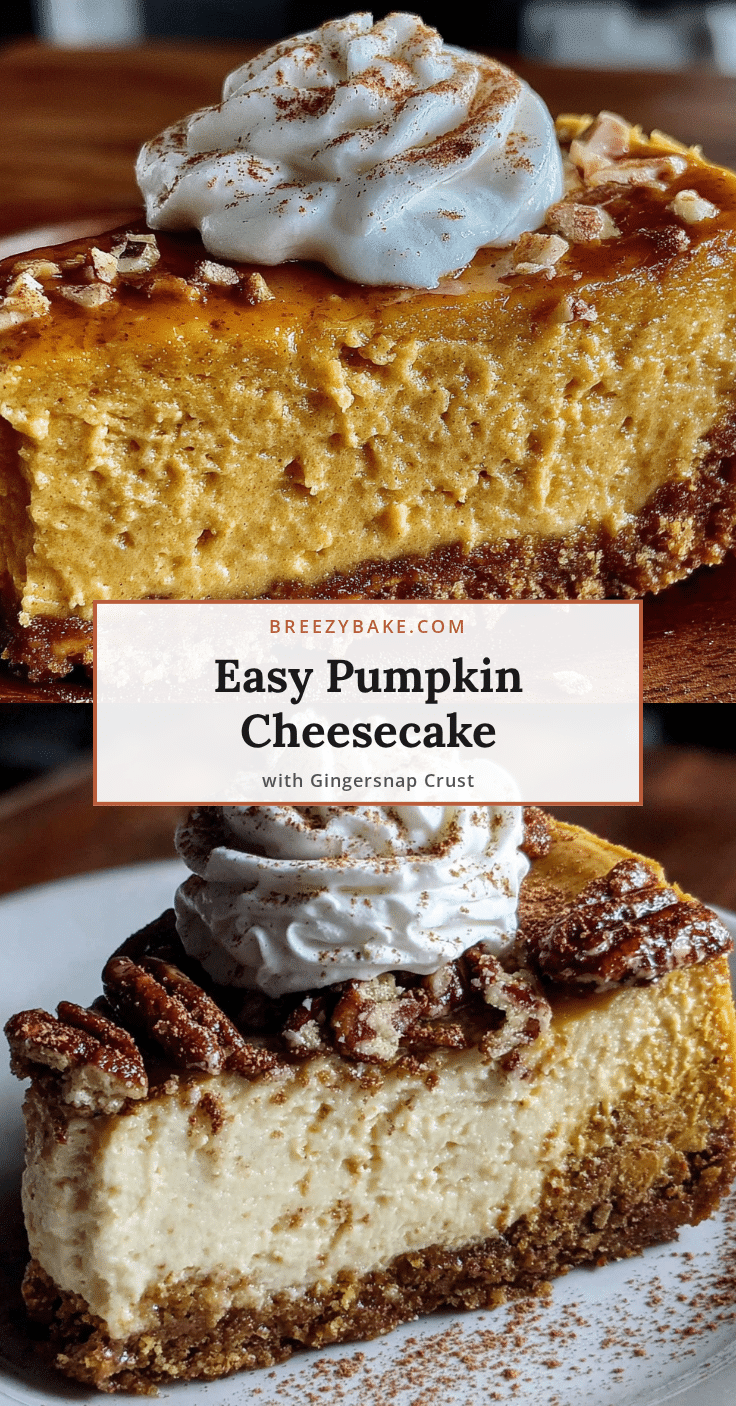 pumpkin cheesecake with gingersnap crust recipe