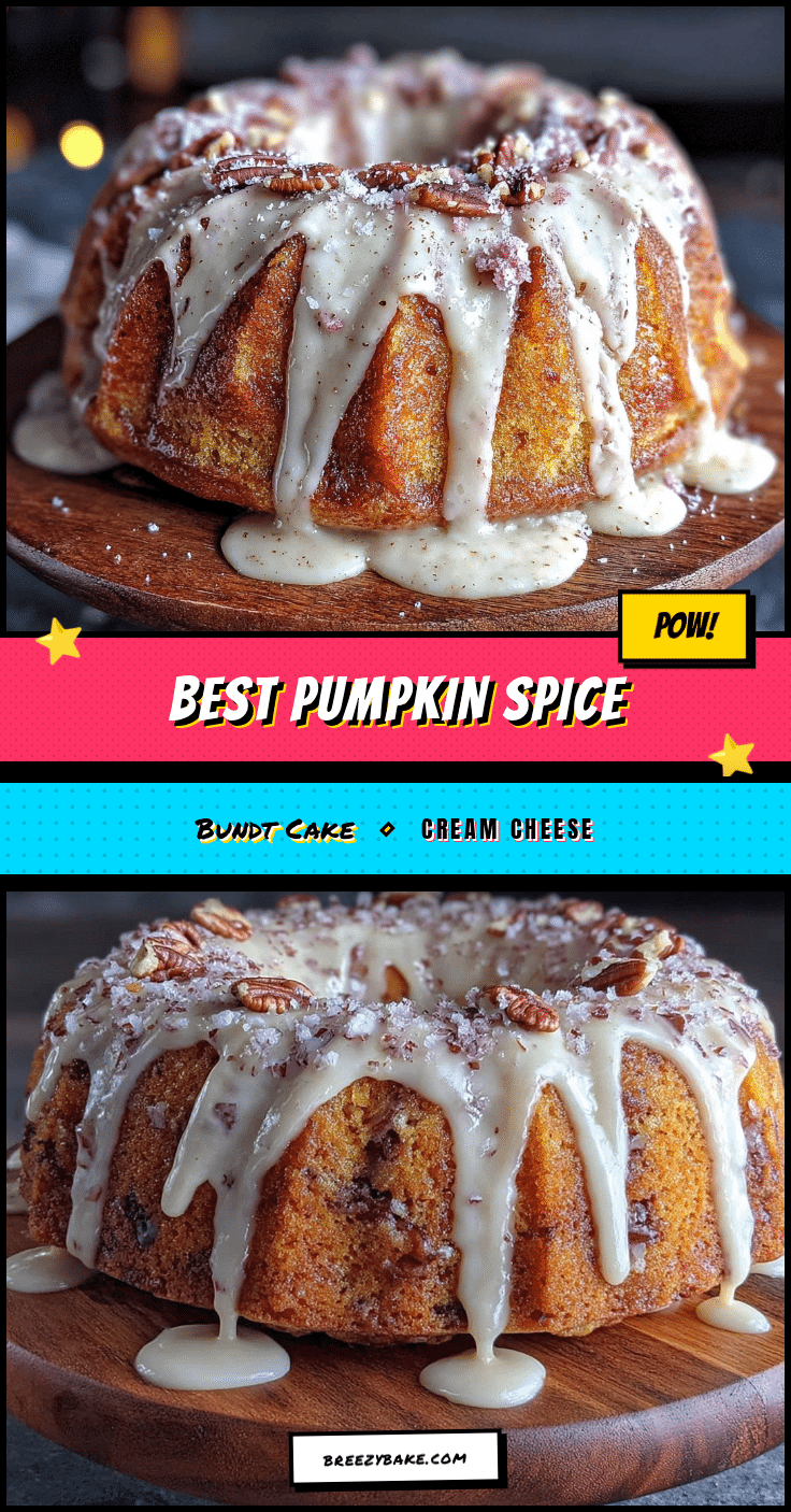 pumpkin spice bundt cake with cream cheese glaze recipe