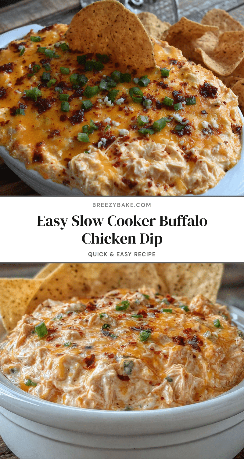 slow cooker buffalo chicken dip recipe