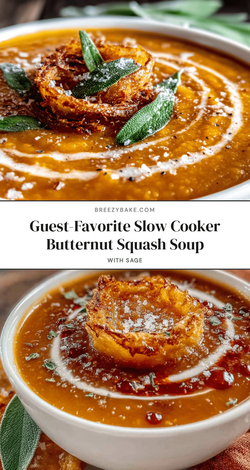 slow cooker butternut squash soup recipe