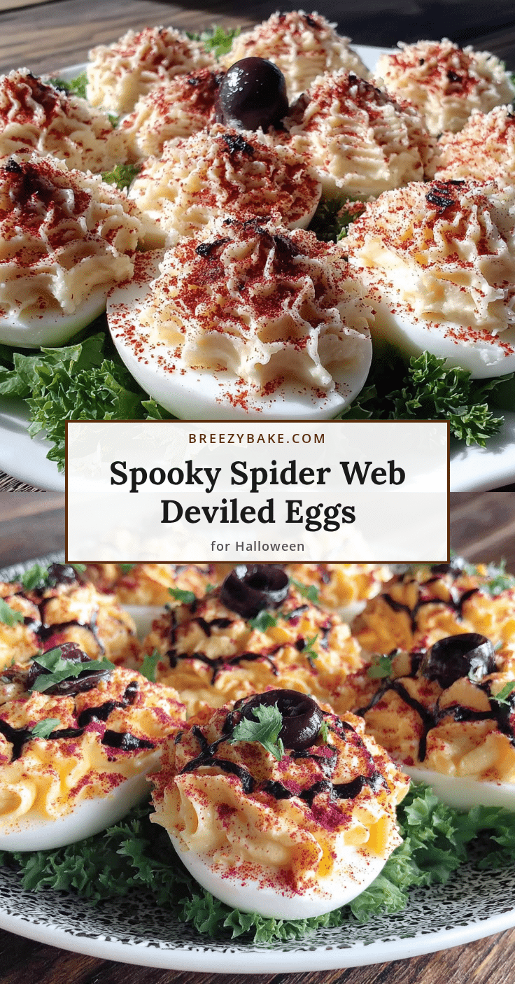 spider web deviled eggs recipe