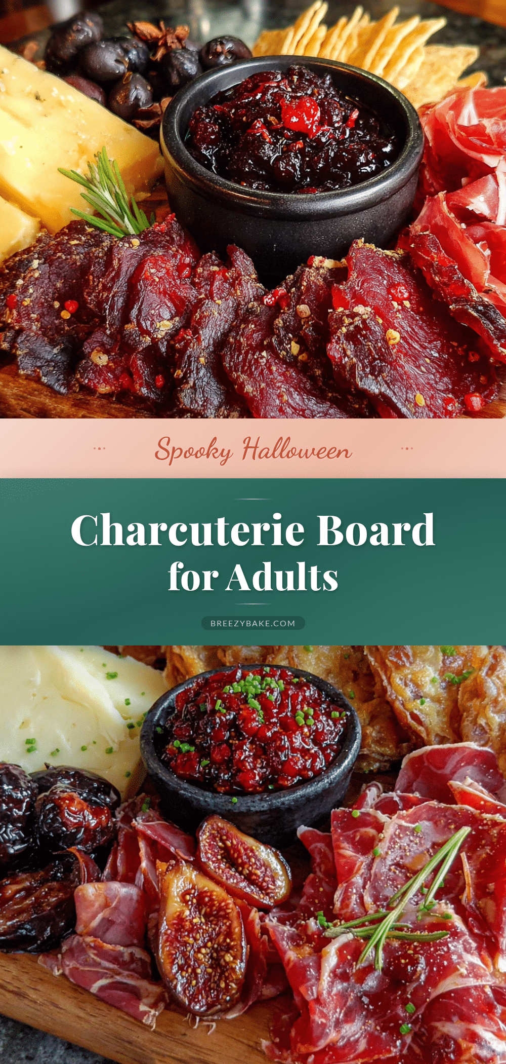 spooky halloween charcuterie board for adults recipe