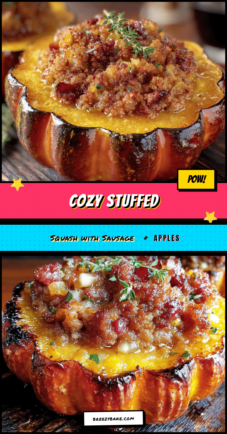 stuffed acorn squash with sausage and apples recipe