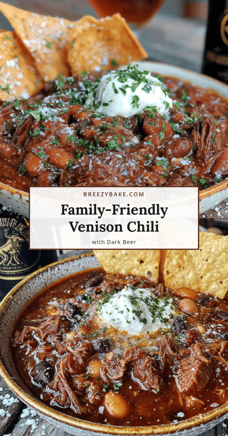 venison chili with dark beer recipe