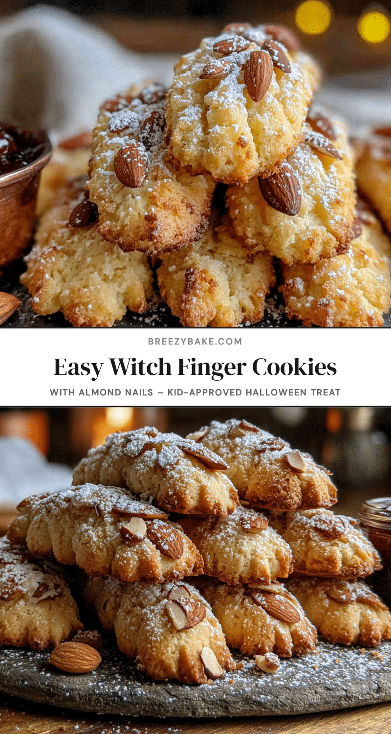 witch finger cookies recipe