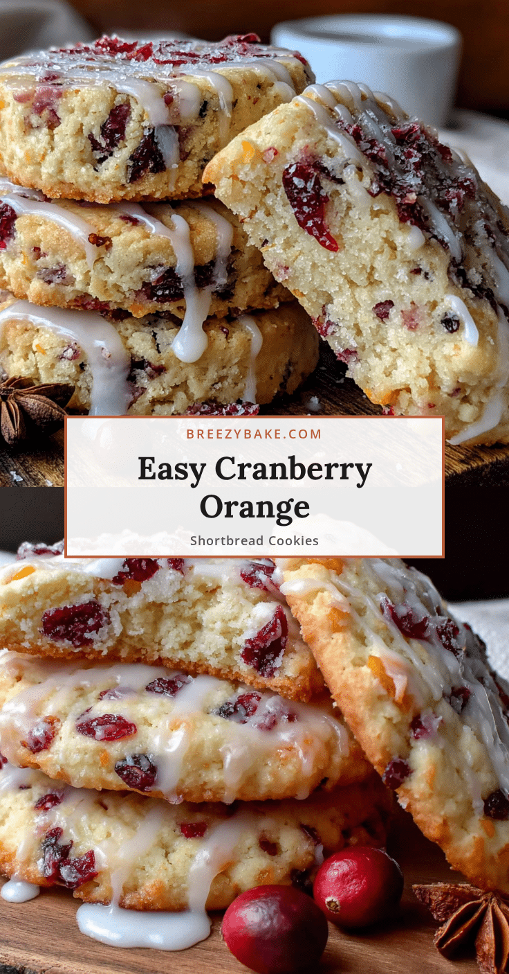 cranberry orange shortbread cookies recipe
