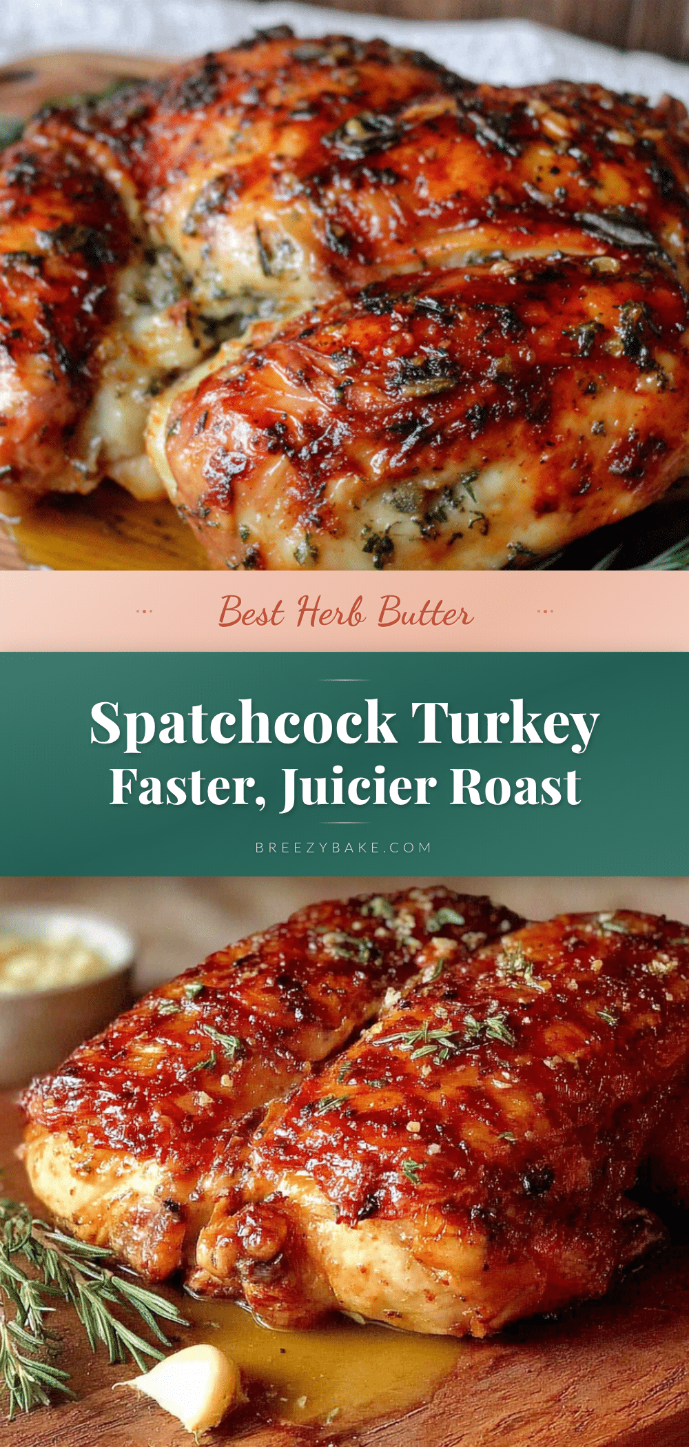 herb butter spatchcock turkey recipe