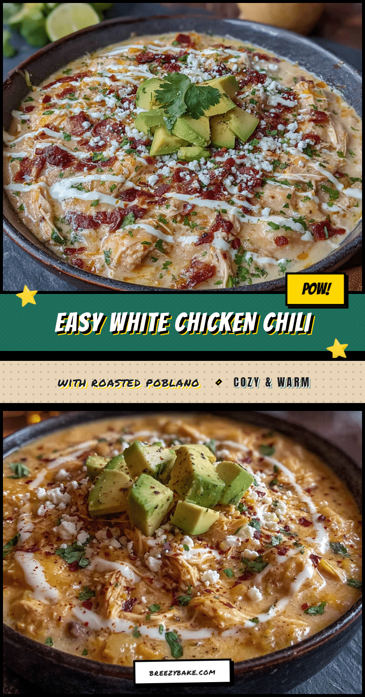 white chicken chili with roasted poblano recipe